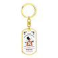 To My Badass Daughter Keychain | I am the Storm | Angel Wings
