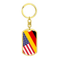 USA Germany Flag Keychain