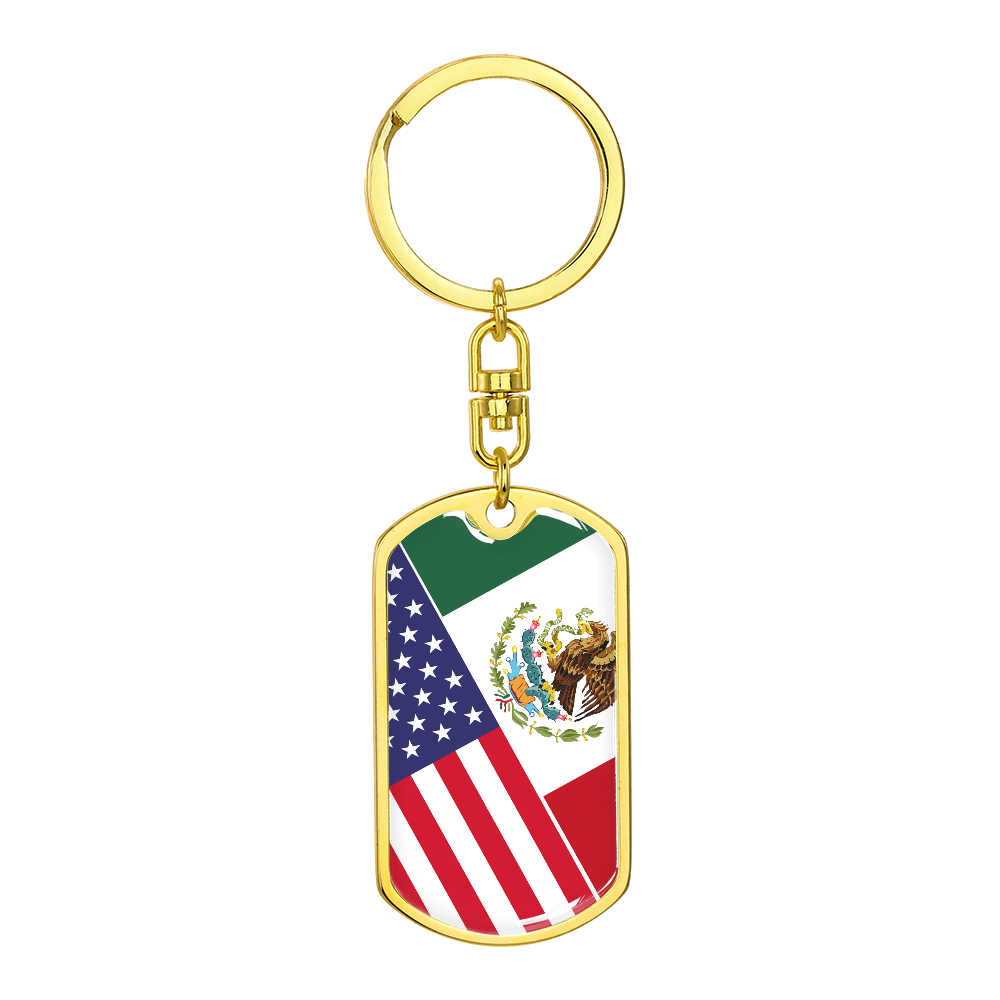 2 Flag Keychain Custom