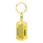 To Our Grandson Keychain – Birthday Gift from Grandma or Grandpa – Engraved Grandson Keepsake – Inspirational Key Ring for Him