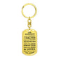 To My Granddaughter Keychain, Braver, Stronger, Smarter