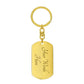 To My Badass Granddaugher Keychain, Love Grandmother