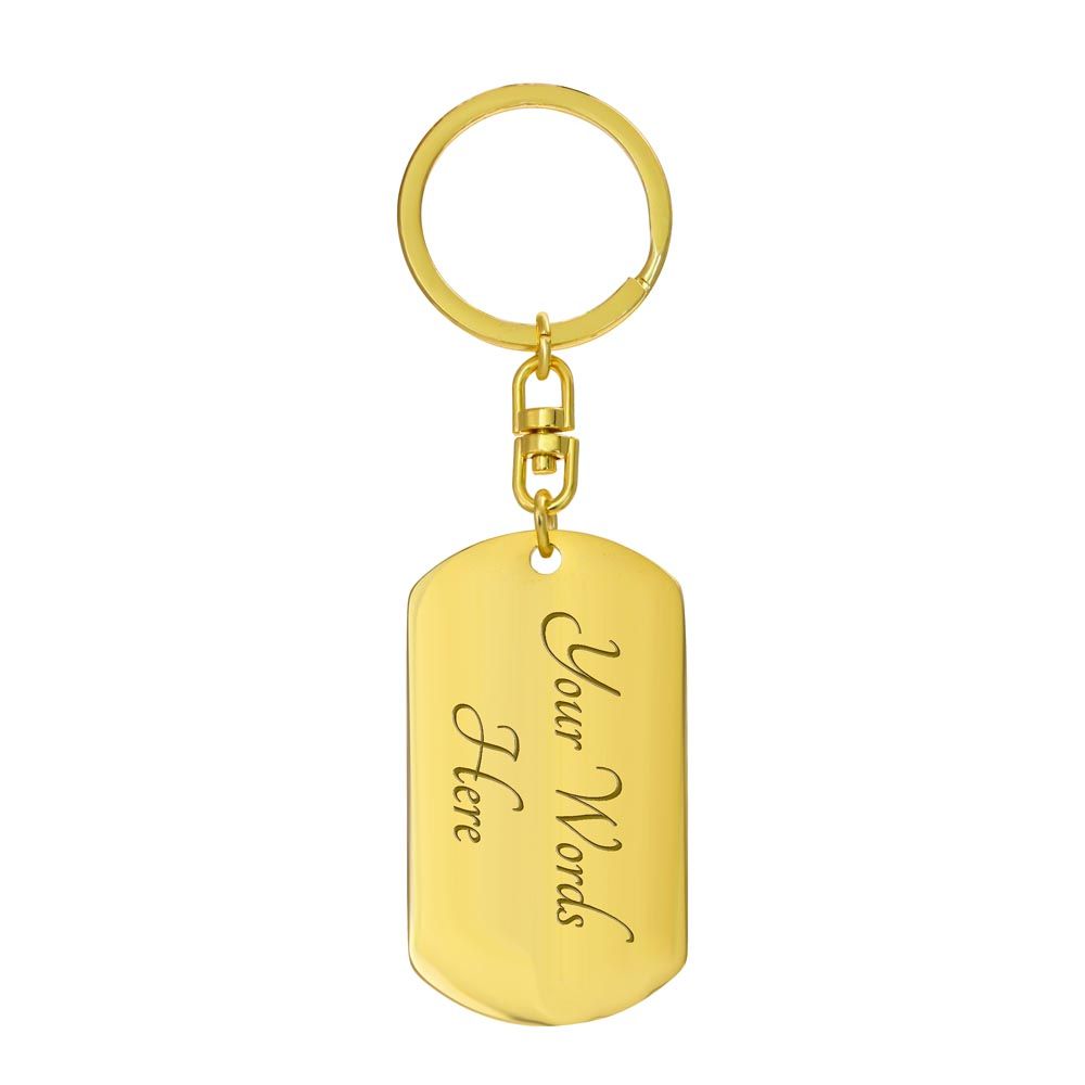 To My Badass Granddaugher Keychain, Love Grandmother