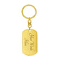USA Germany Flag Keychain