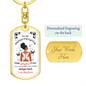 To My Badass Daughter Keychain | I am the Storm | Angel Wings