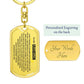 To My Grandson Keychain, Gift For Grandson from Grandma Grandpa, Dog Tag Keychain for Birthday Graduation Holiday Christmas, Special 1