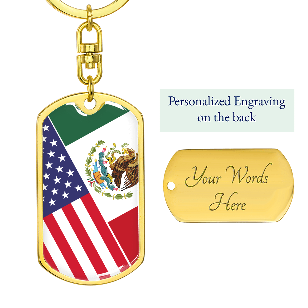 2 Flag Keychain Custom