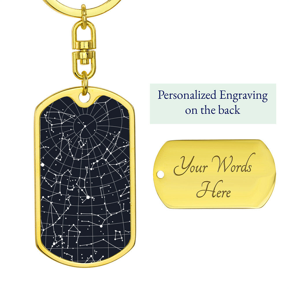 Dog Tag Keychain Frisco Texas