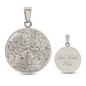 Celestial Night Sky Graphic Pendant Gold