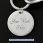 Celestial Night Sky Circle Keychain Butte Mt
