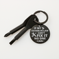 Celestial Night Sky Circle Keychain Butte Mt