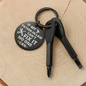 Celestial Night Sky Circle Keychain Butte Mt