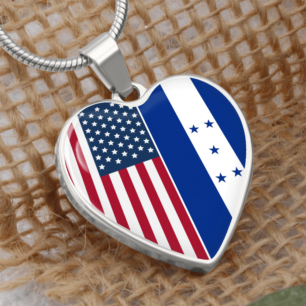 Custom 2 Flag Heart Necklace 12122025