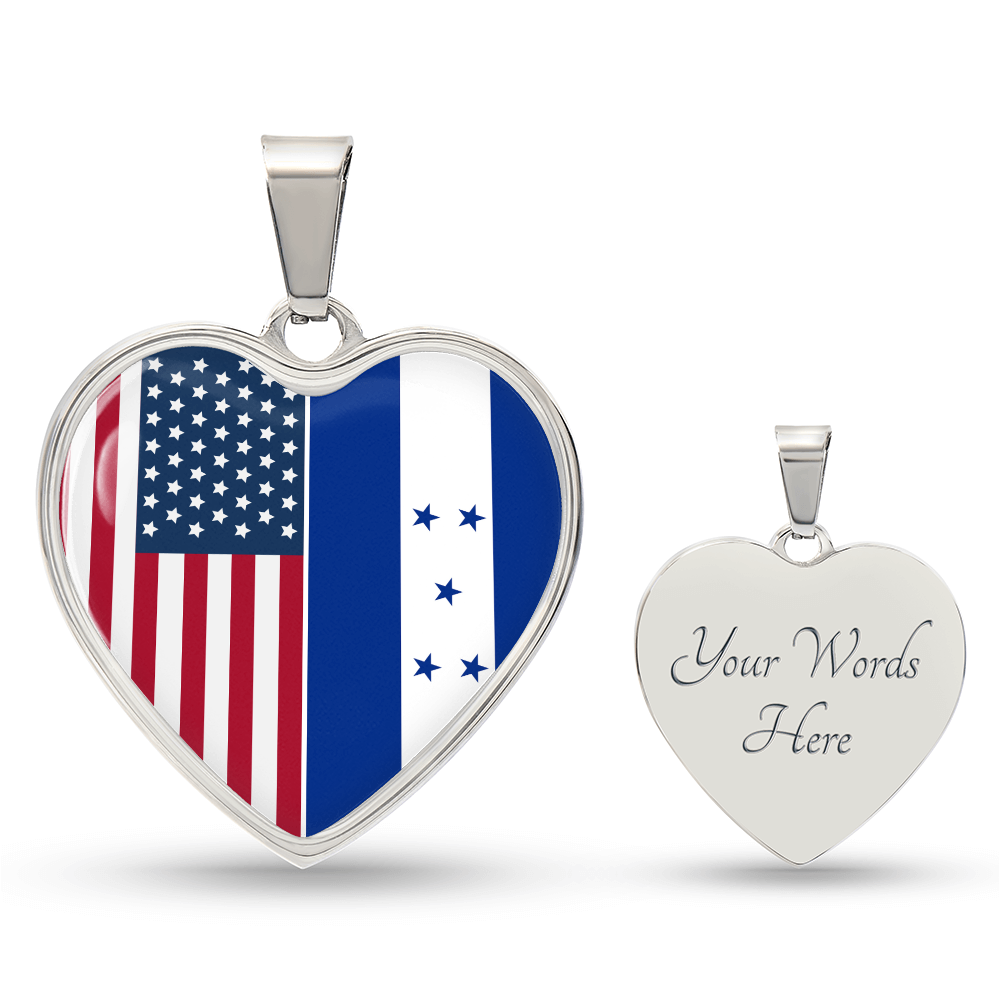 Custom 2 Flag Heart Necklace 12122025