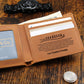 To Our Grandson Leather Wallet