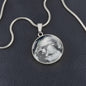 Graphic Sonogram Pendant Necklace