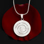Custom Quote Necklace - Spiral Text