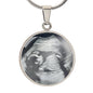 Graphic Sonogram Pendant Necklace