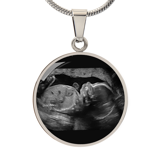 Custom Sonogram Pendant Necklace 04262025