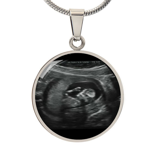 Sonogram Photo Necklace March 2024