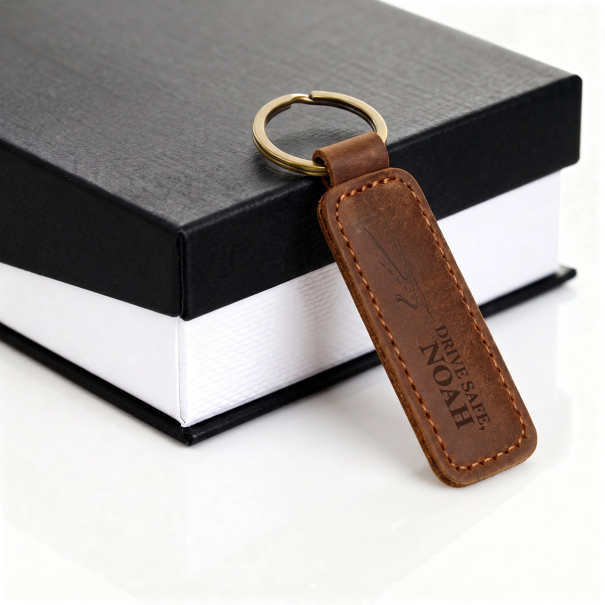 Grandson Leather Keychain 09262026