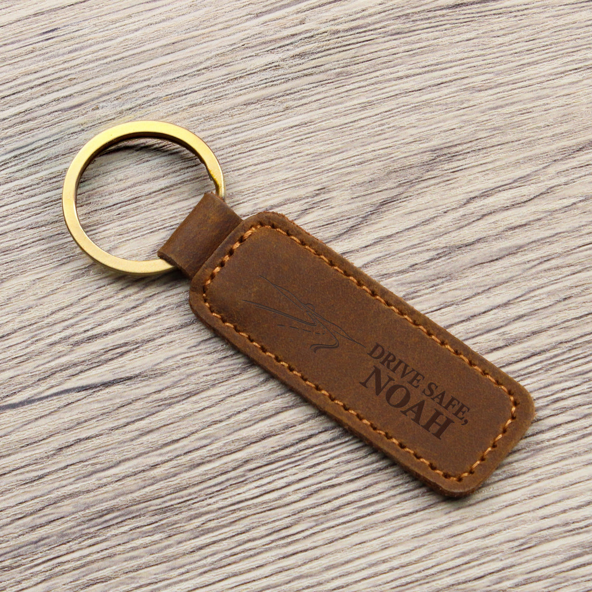 Grandson Leather Keychain 09262026