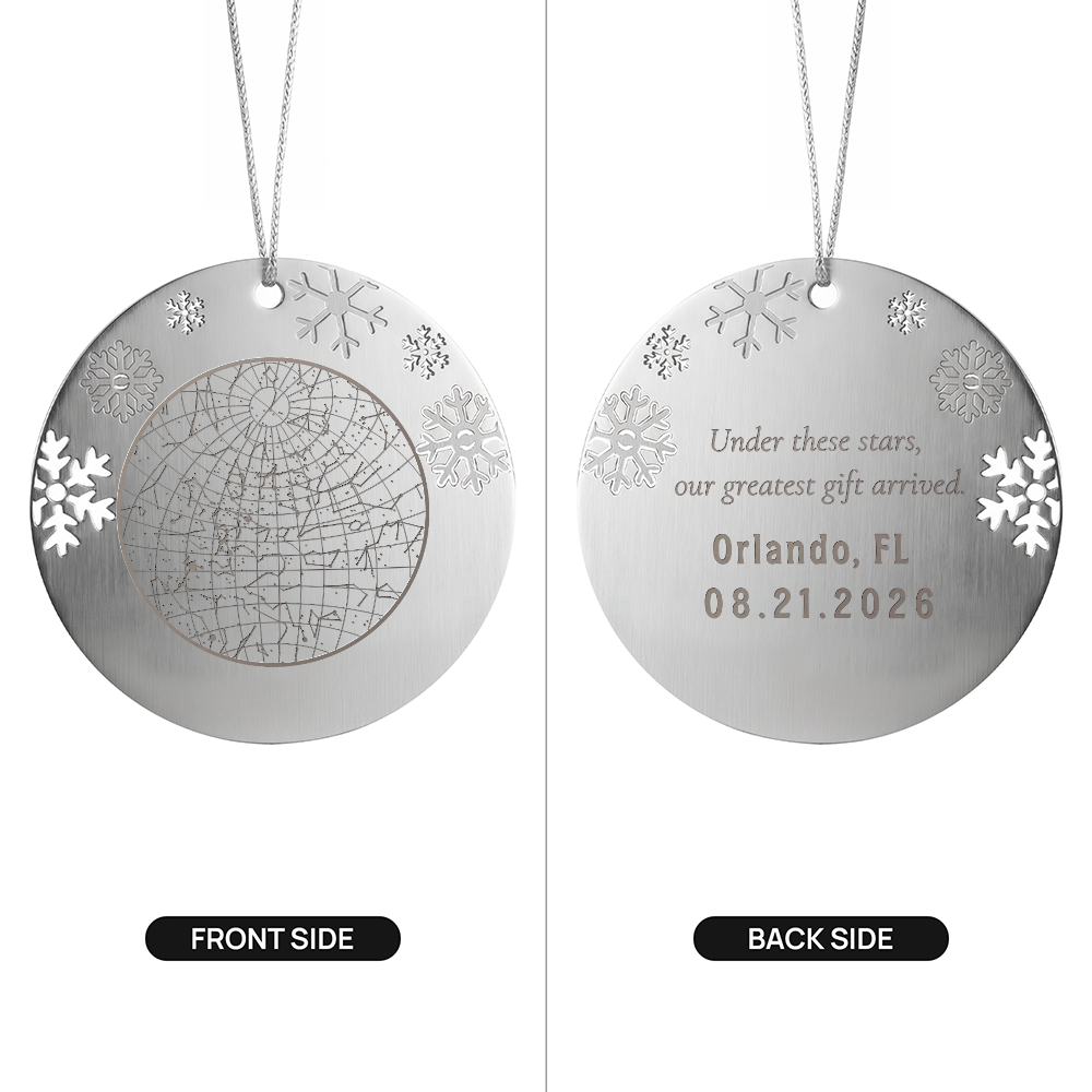 Night Sky Metal Ornament