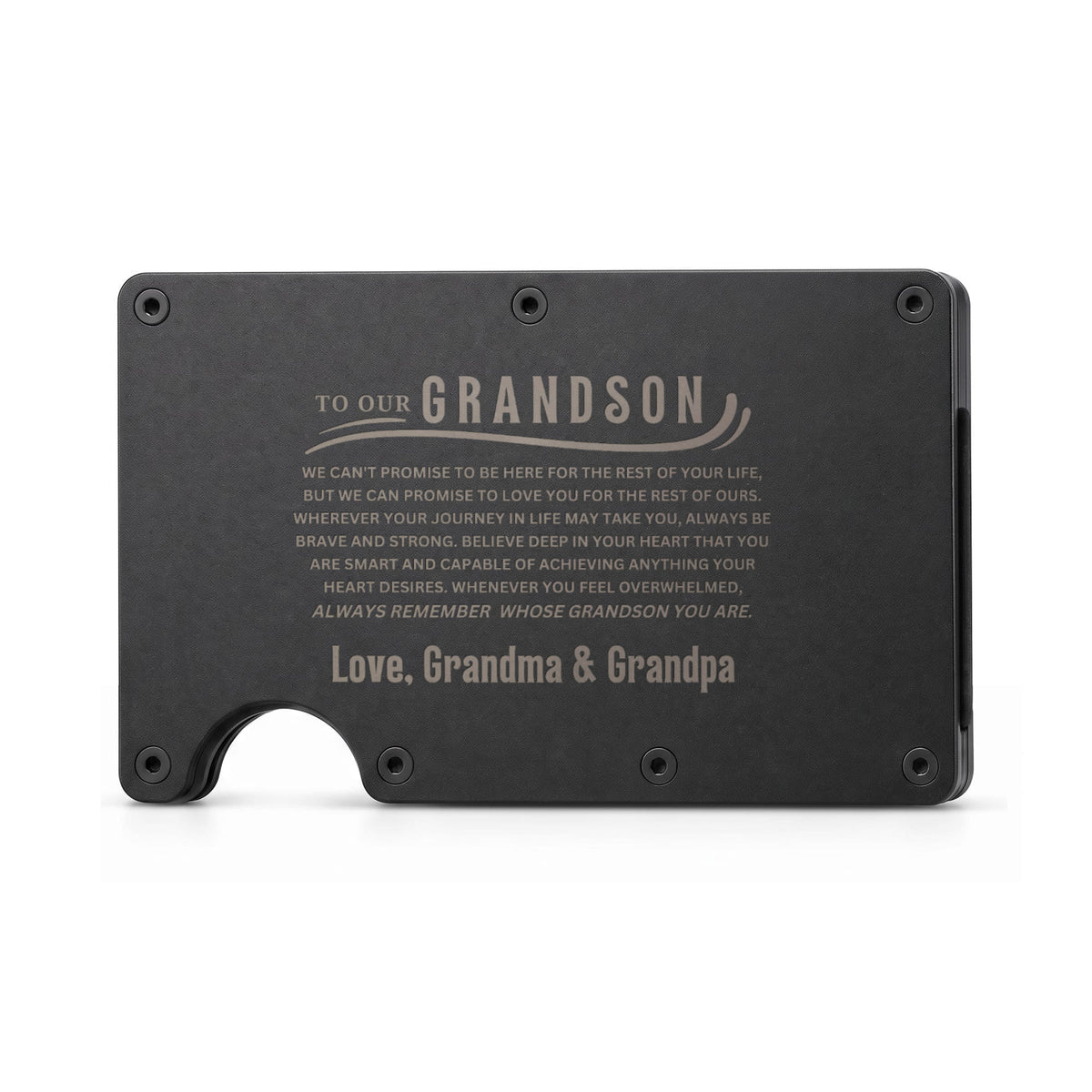 Grandson Custom Metal Wallet