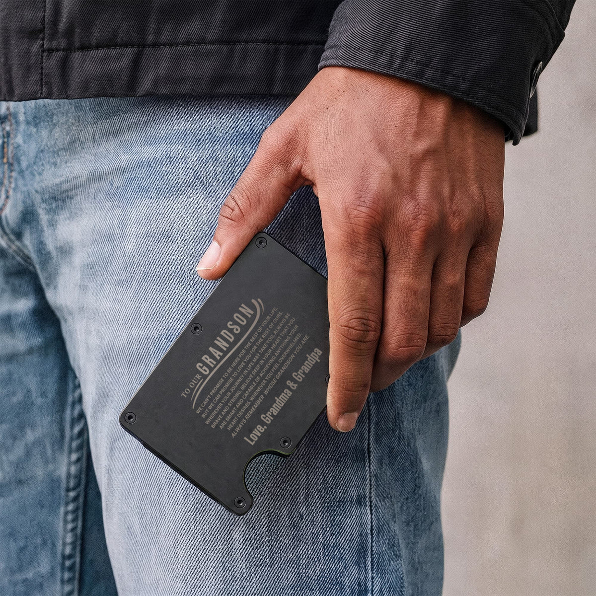 Grandson Custom Metal Wallet