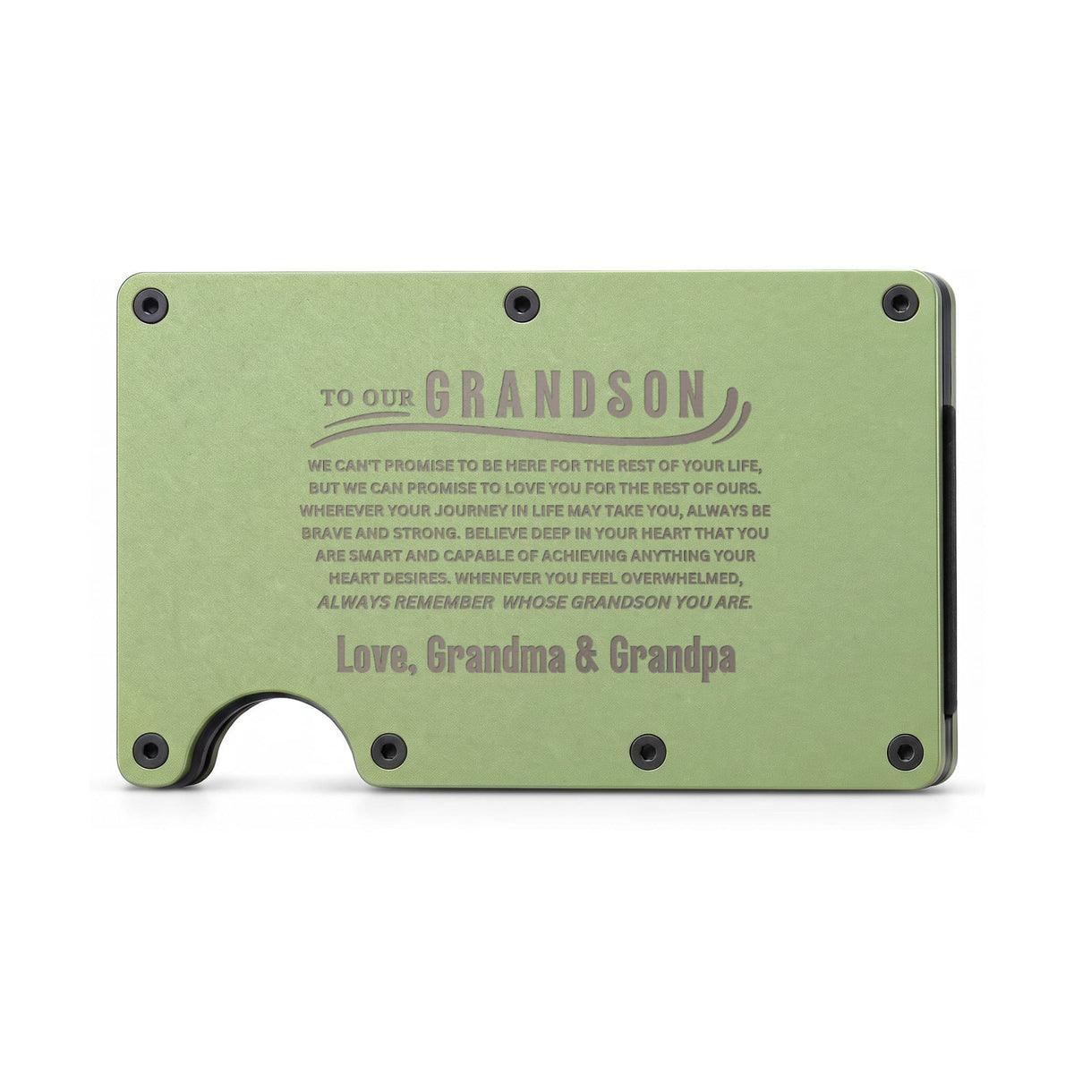 Grandson Custom Metal Wallet