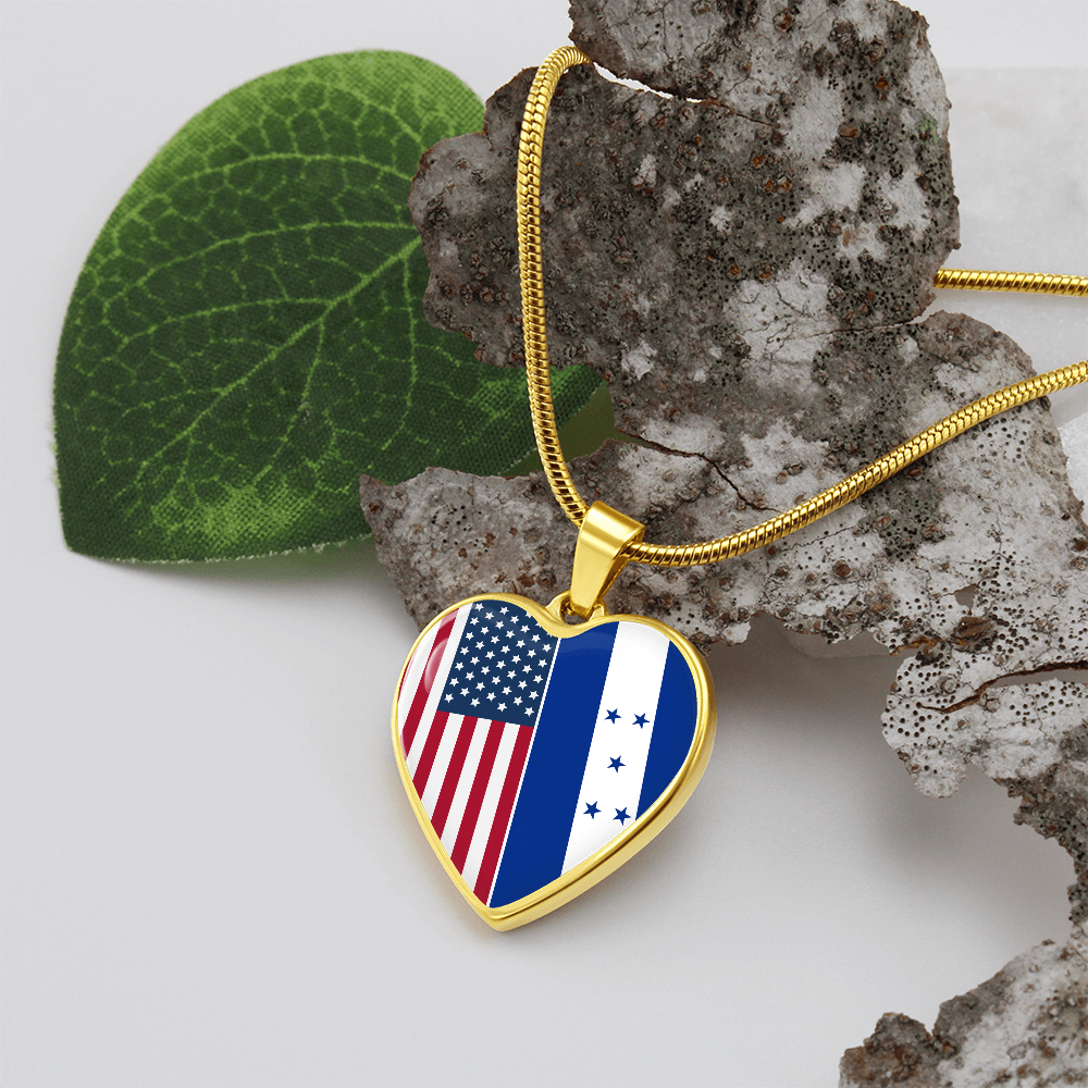 Custom 2 Flag Heart Necklace 12122025