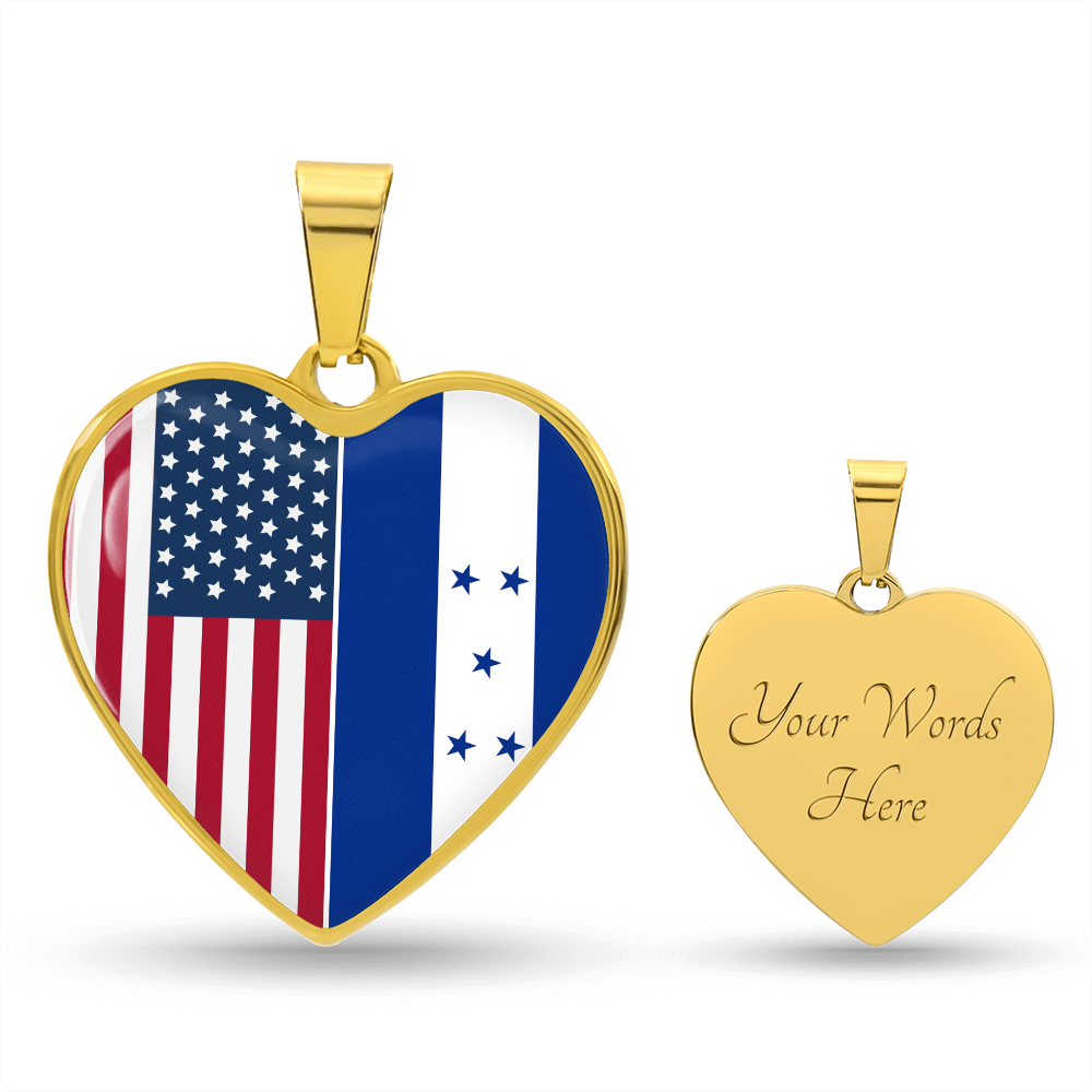 Custom 2 Flag Heart Necklace 12122025