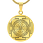 Sri Yantra Sacred Geometry Cube Necklace