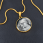 Graphic Sonogram Pendant Necklace