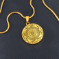 Sri Yantra Sacred Geometry Cube Necklace