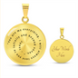 Custom Quote Necklace - Spiral Text