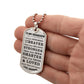 To My Grandson Braver Stronger Smarter Dog Tag