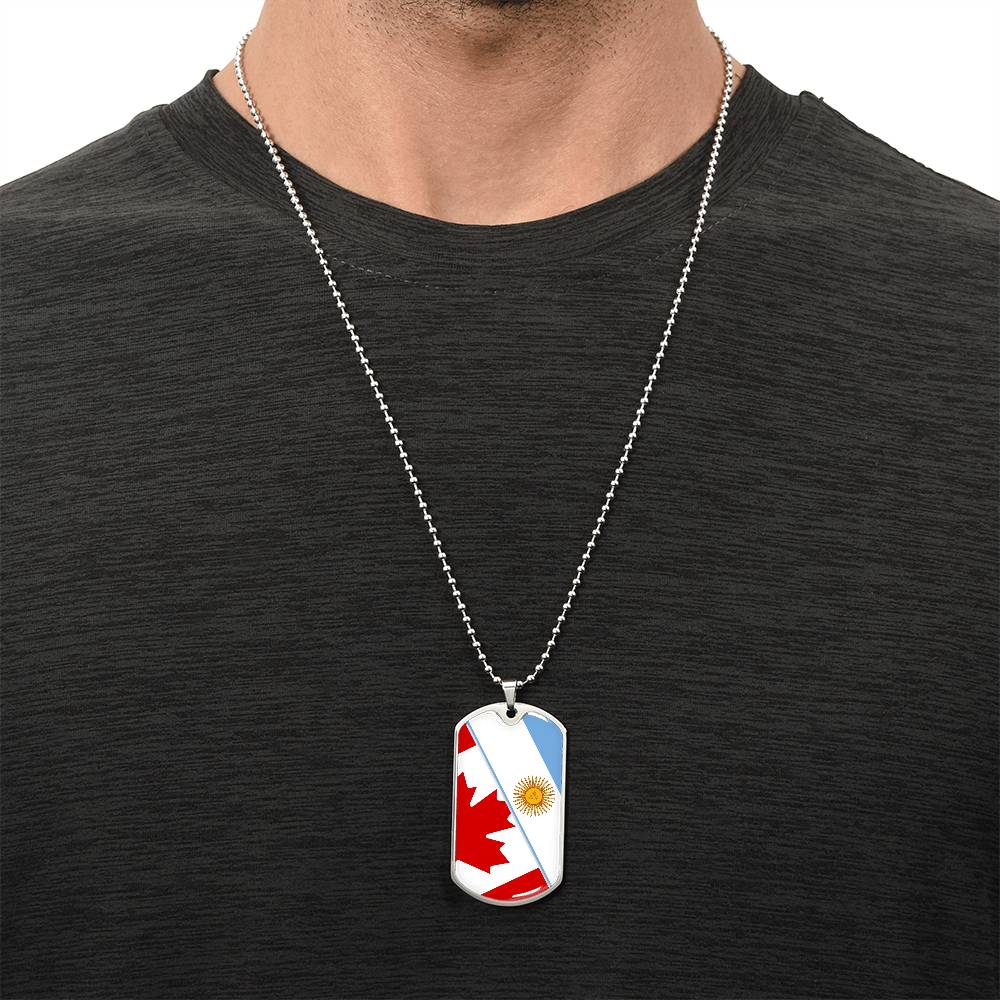 Custom Two Country Flag