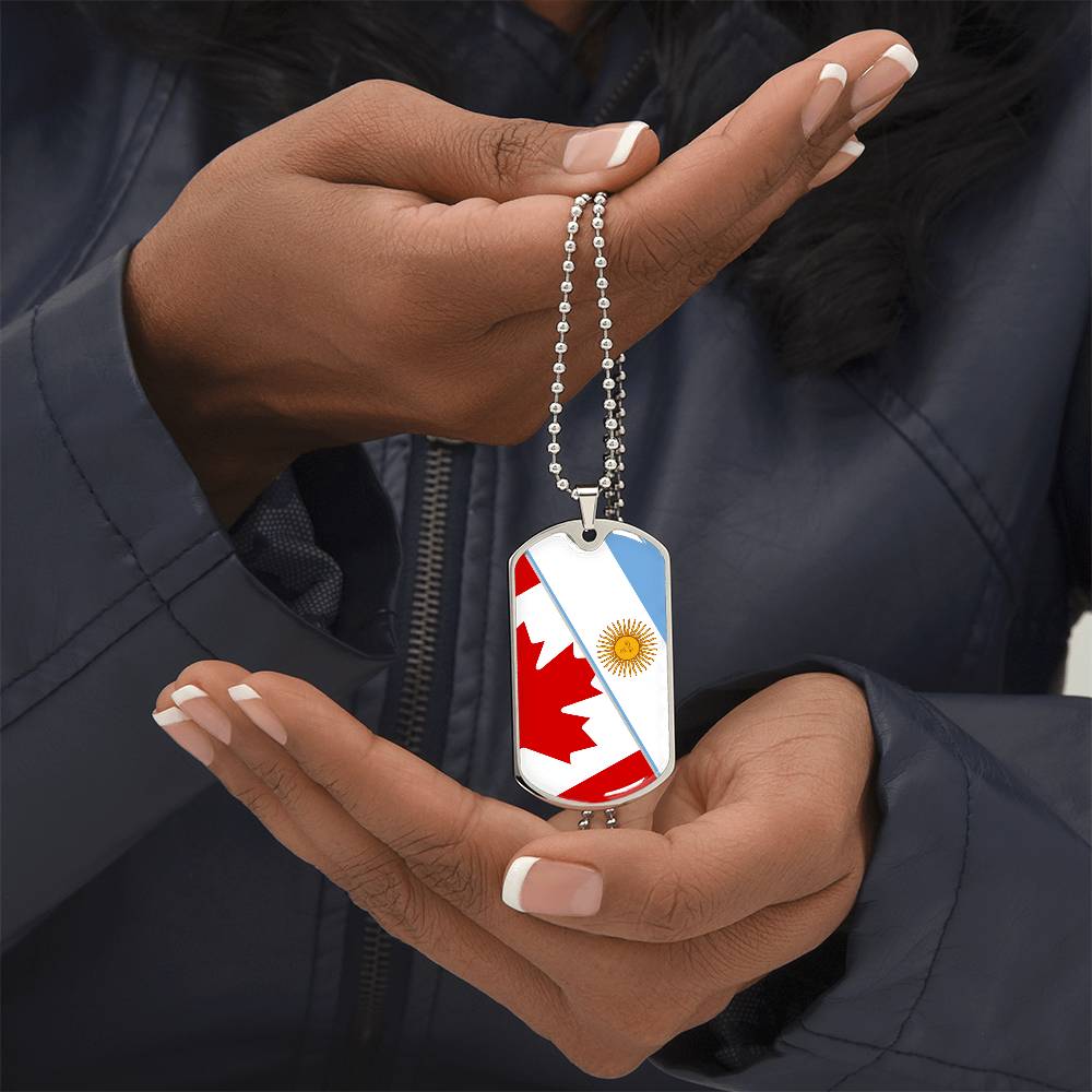 Custom Two Country Flag