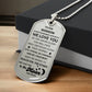 To Our Godson Dog Tag Necklace To the Moon and Back