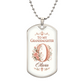 Granddaughter Dog Tag Necklace