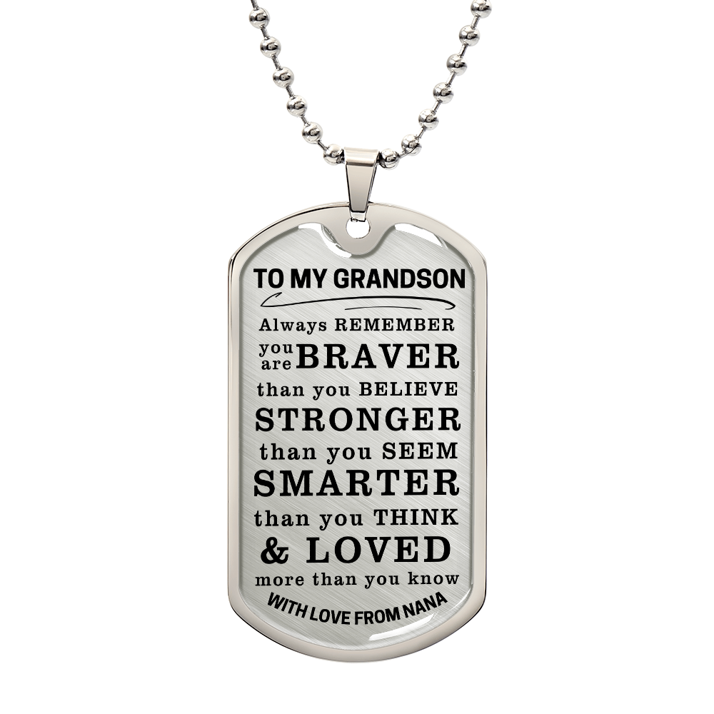 To My Grandson Custom 12122025