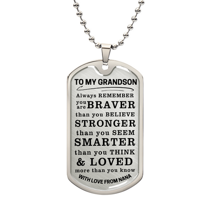 To My Grandson Custom 12122025