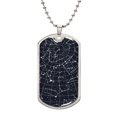 Dog Tag Night Sky Necklace 12162025