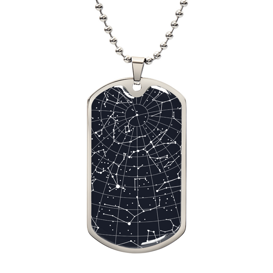 Dog Tag Night Sky Necklace 12162025