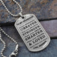 To My Grandson Braver Stronger Smarter Dog Tag