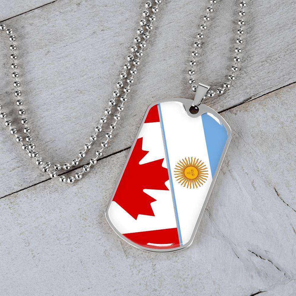 Custom Two Country Flag