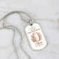 Granddaughter Dog Tag Necklace