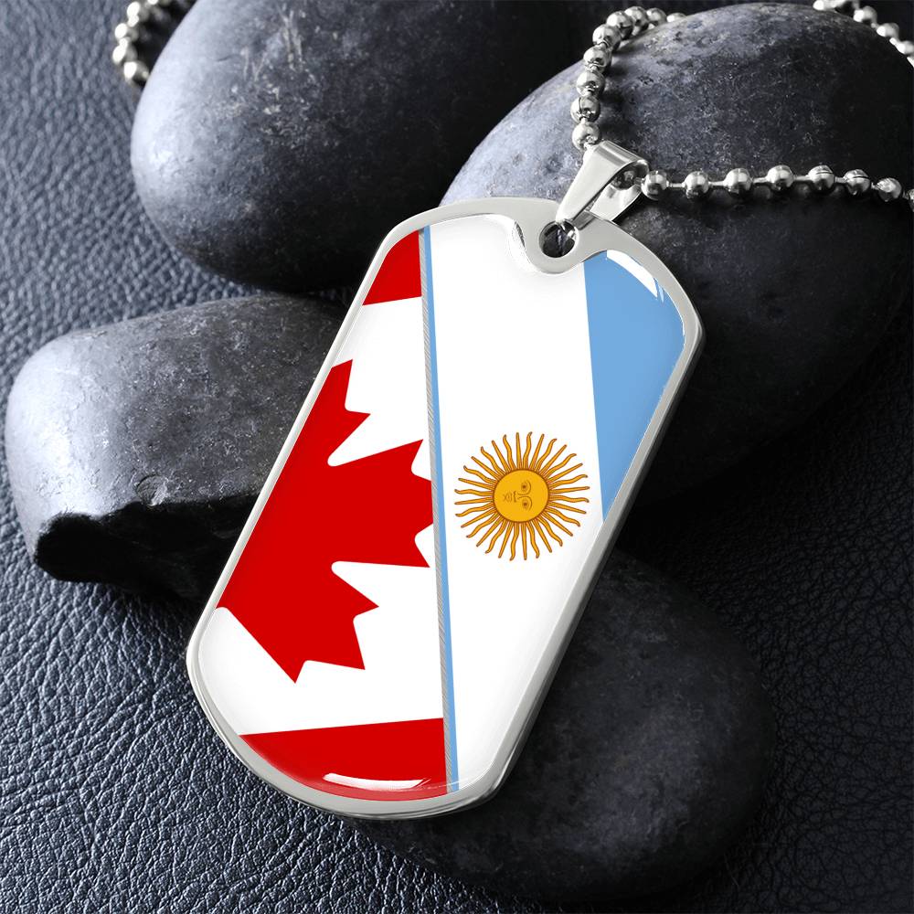 Custom Two Country Flag