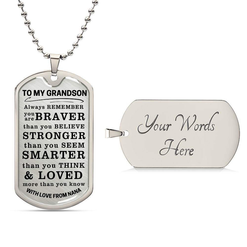 To My Grandson Custom 12122025